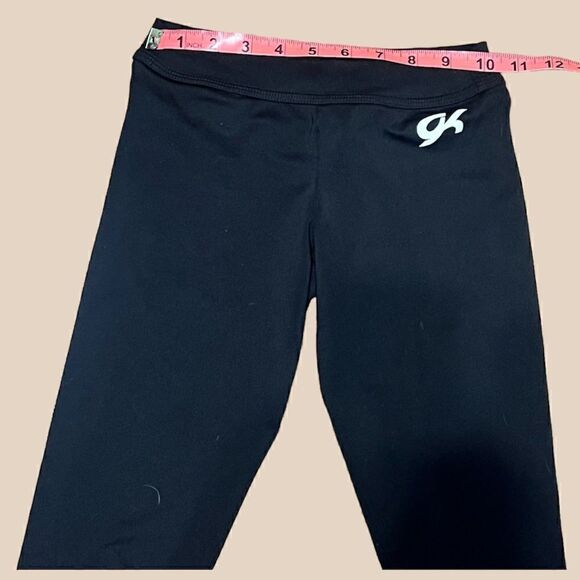 GK Girls Capri Black Spandex Pants Child Large - Picture 4 of 5